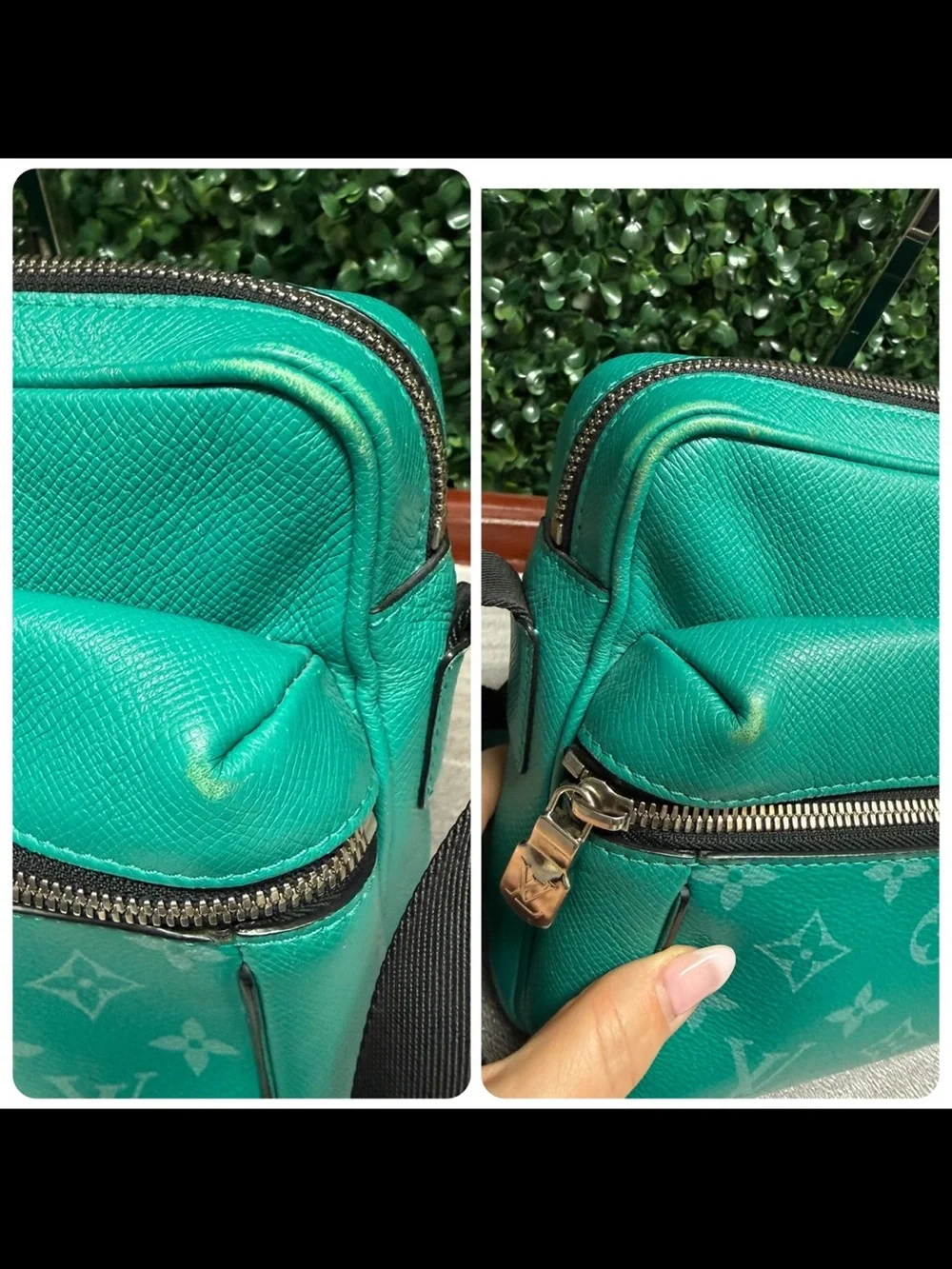 Louis Vuitton Vert Monogram Taigarama Outdoor Messenger Bag